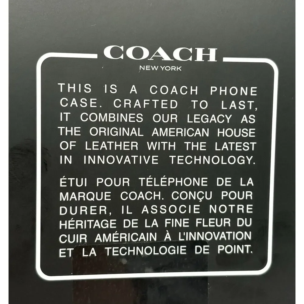Coach iPhone 15 / 14 / 13 Case Signature Cs Deep Forest Logo Magsafe NIP